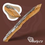 Dubový kůl štípaný - v přírodním tvaru, neodkorněný, se špicí